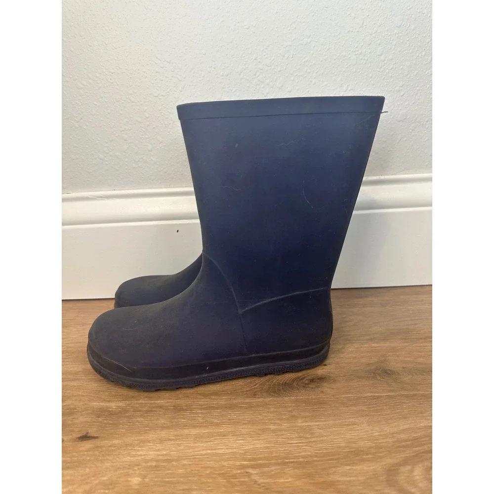Target Rain Boots Kids Size 13 Navy Blue Waterproof Rubber Puddle Jumpers Spring